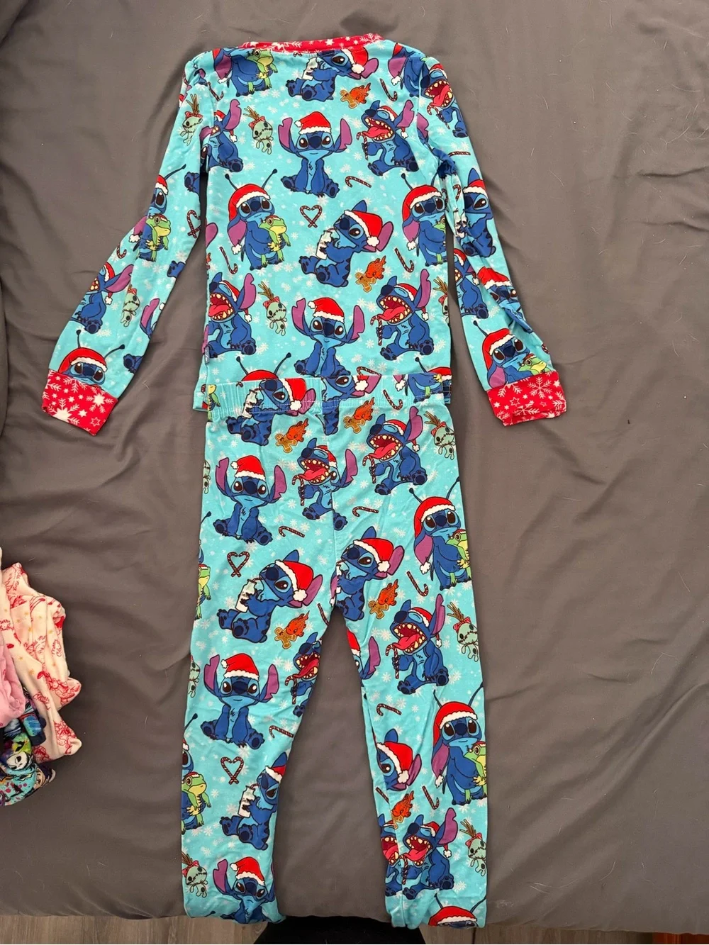 coZco Christmas Stitch Long Sleeve Pants PJ Set 3T PLAY
